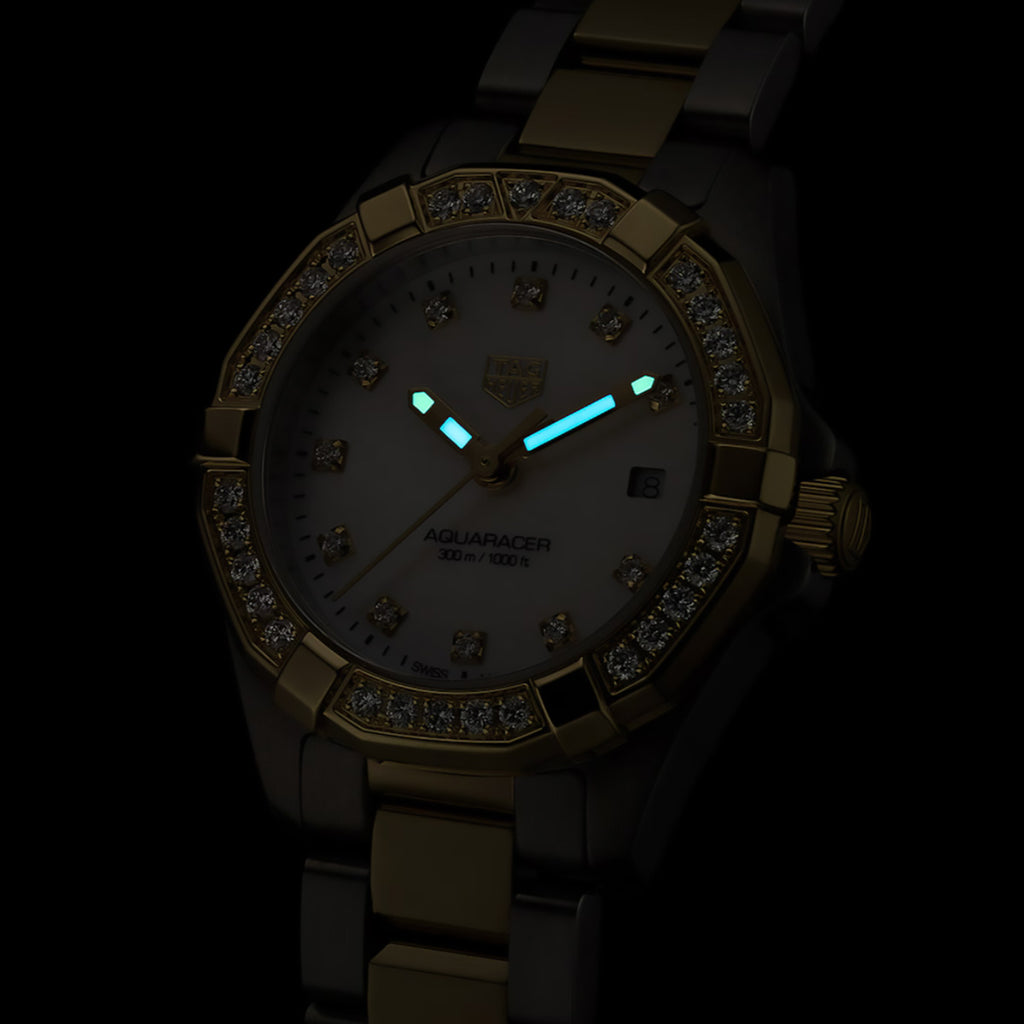 TAG Heuer - Aquaracer 27 mm Women's 300m MOP Diamond Dial - WBD1423.BB0321