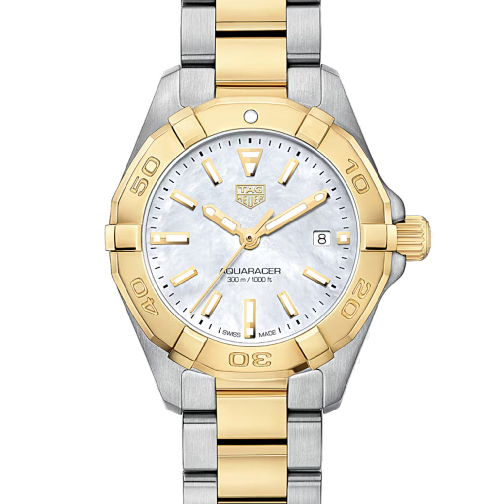 TAG Heuer - Aquaracer 27 mm Women's Mother of Pearl Dial Two-Tone - WBD1420.BB0321