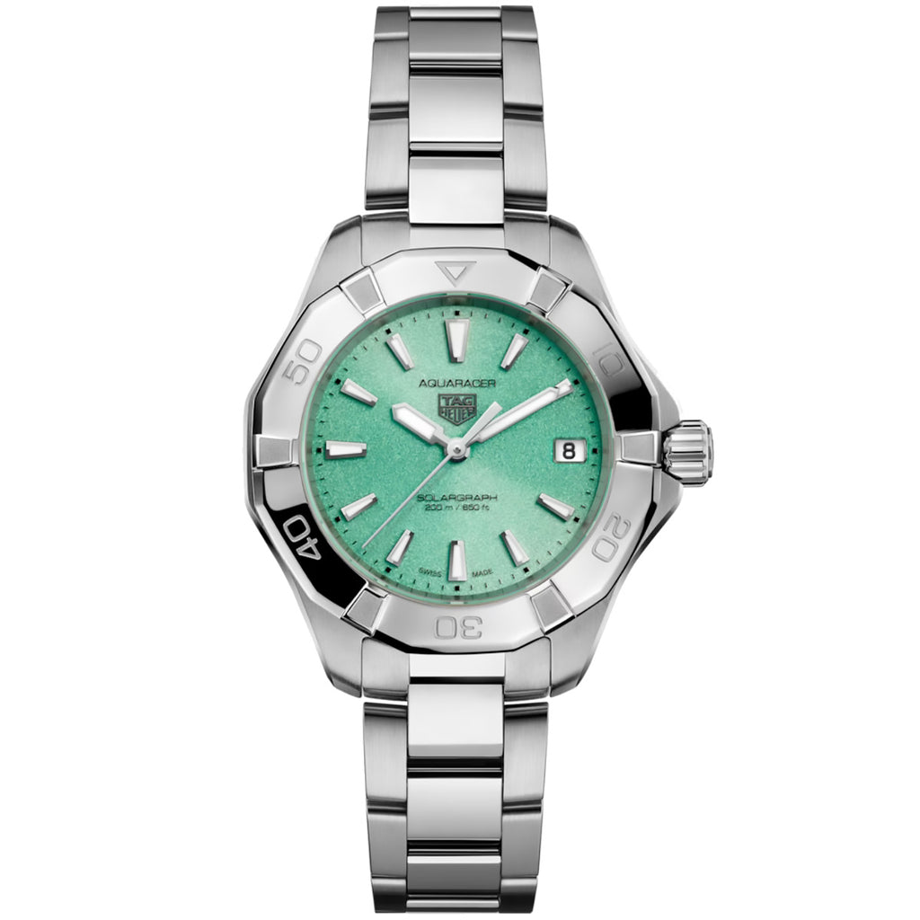 TAG Heuer - Aquaracer 34 mm Solargraph Polar Blue Dial - WBP1315.BA0005