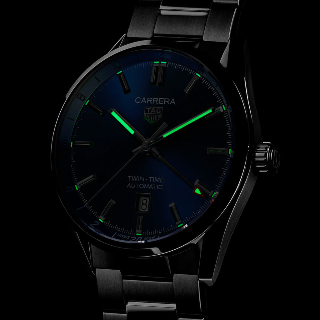 TAG Heuer - Carrera 41 mm GMT Automatic Twin Time Date - WBN201A.BA0640