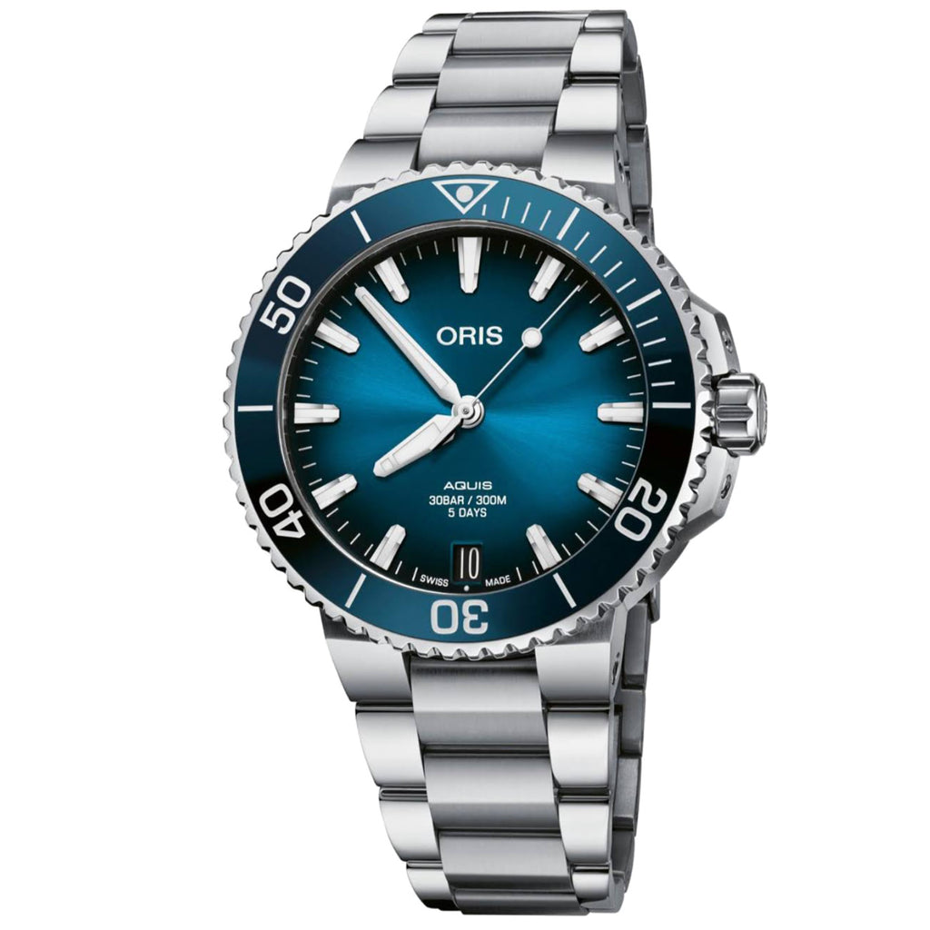 Oris - Aquis 41.5 mm Stainless Blue Dial Calibre 400 - 0140077694135-0782209PEB