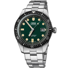 Load image into Gallery viewer, Oris - Divers Sixty Five 42 mm Green Dial Date Stainless Bracelet - 0173377204057-0782118