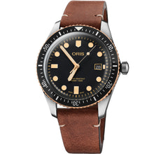 Load image into Gallery viewer, Oris - Divers Sixty-Five 42 mm Bronze Bezel Stainless Leather - 0173377204354-0752145