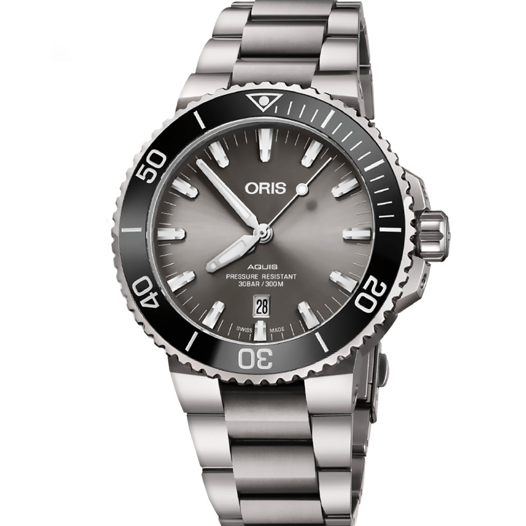 Oris - Aquis 43.5 mm Titanium Date Automatic - 01733773071530782415PEB