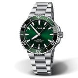 Oris - Aquis 41.5 mm Green Dial & Ceramic Bezel Stainless - 0173377664157-0782205PEB