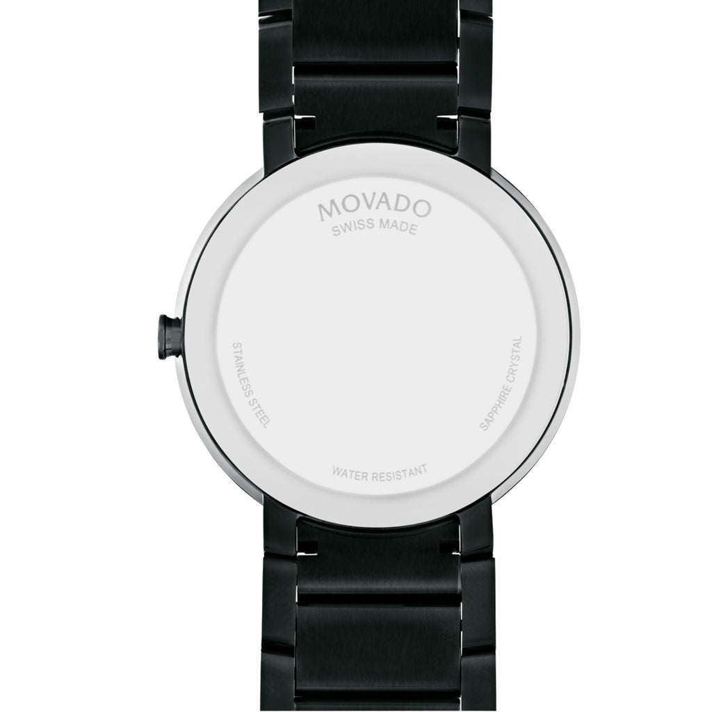 Movado - Sapphire 39 mm Museum Dial Black PVD Bezel-Free - 0607179