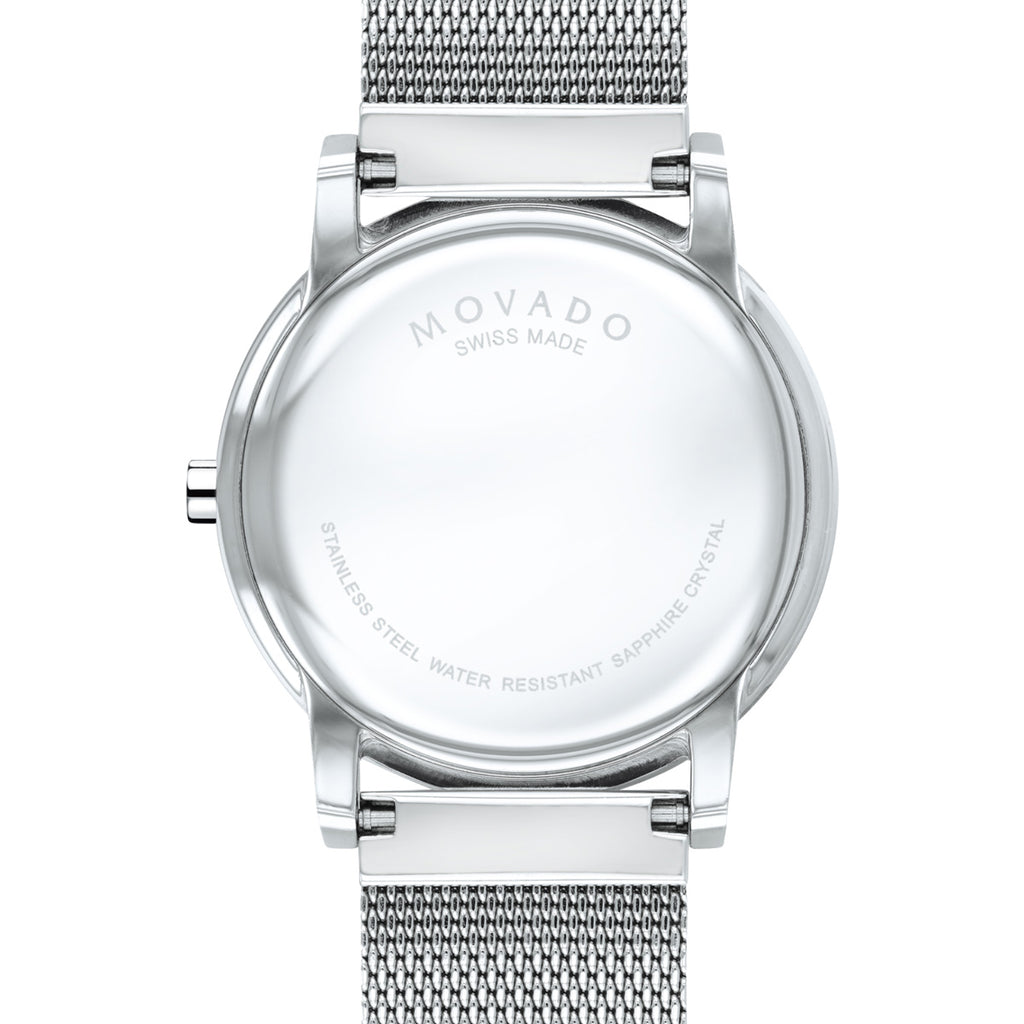 Movado - Museum Classic 40 mm Blue Dial Stainless Mesh Bracelet - 0607349
