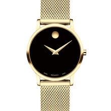 Load image into Gallery viewer, Movado - Museum Classic 28 mm Yellow Gold PVD Mesh Bracelet Women&#39;s - 0607627