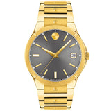 Movado - SE 41 mm Yellow Gold PVD Case Link Bracelet Date - 0607707