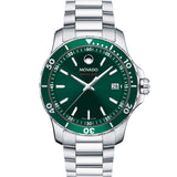 Movado - 800 Series 40 mm Green Dial Performance Steel Case & Bracelet - 2600136