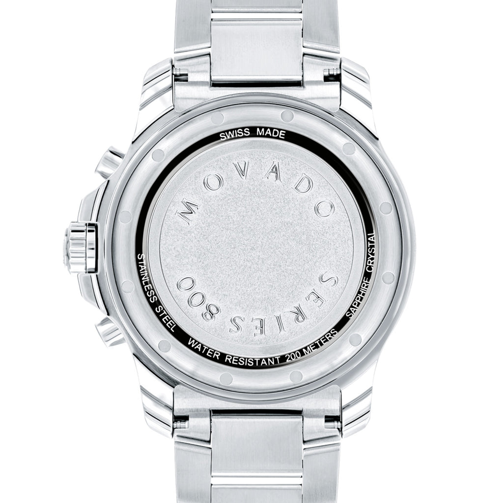 Movado - 800 Series 42 mm Performance Case & Bracelet Blue Chronograph Dial - 2600141