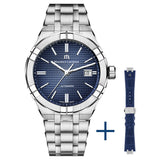 Maurice Lacroix - AIKON 42 mm Automatic Blue Dial Stainless Bracelet - AI6008-SS002-430-2