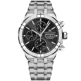Maurice Lacroix - AIKON 44 mm Chronograph Automatic Black Dial - AI6038-SS002-330-1