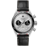 TAG Heuer - AUTAVIA Chronometer Flyback Grey Dial Leather Strap 42mm - CBE511B.FC8279