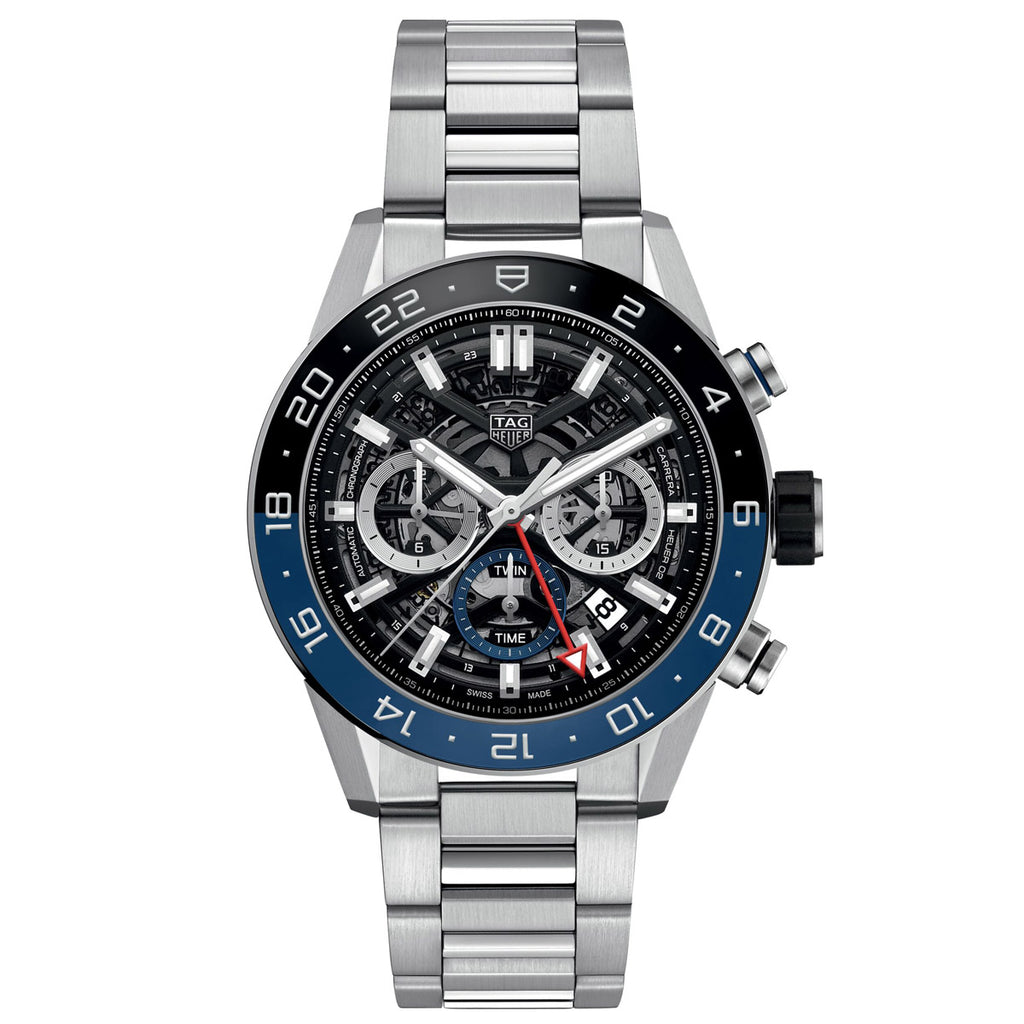 TAG Heuer - Carrera 45 mm GMT Automatic Chronograph "Batman" - CBG2A1Z.BA0658