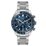 TAG Heuer - Carrera 44 mm Chronograph Blue Dial Bracelet - CBN2A1A.BA0643