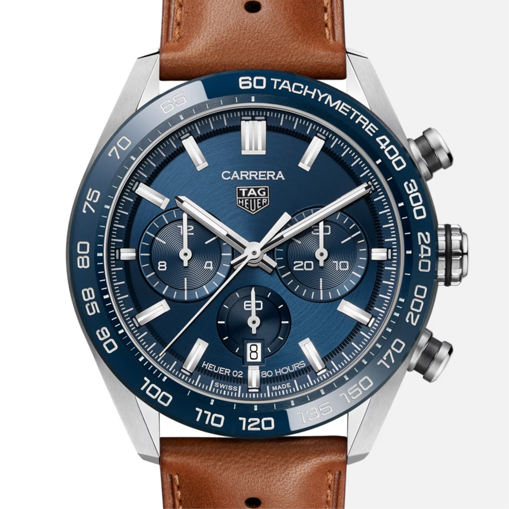 TAG Heuer - Carrera 44 mm Automatic Chronograph Blue Dial - CBN2A1A.FC6537