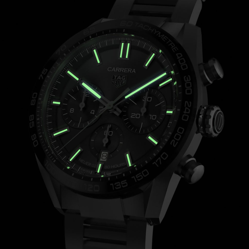 TAG Heuer - Carrera 44 mm Automatic Chronograph Black Dial - CBN2A1B.BA0643