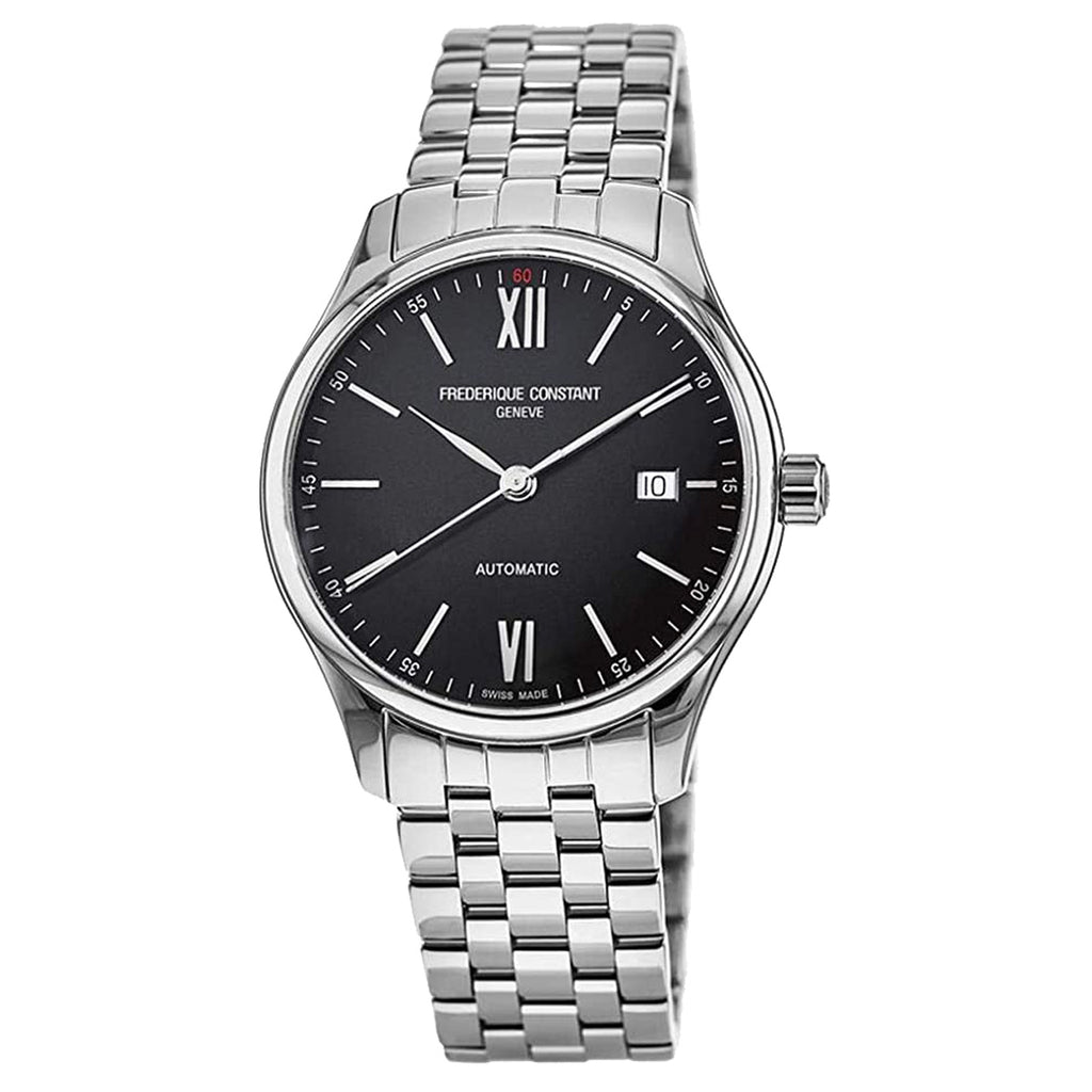 Frederique Constant - Classics Black Dial Automatic Stainless Bracelet - FC-303BN5B6B