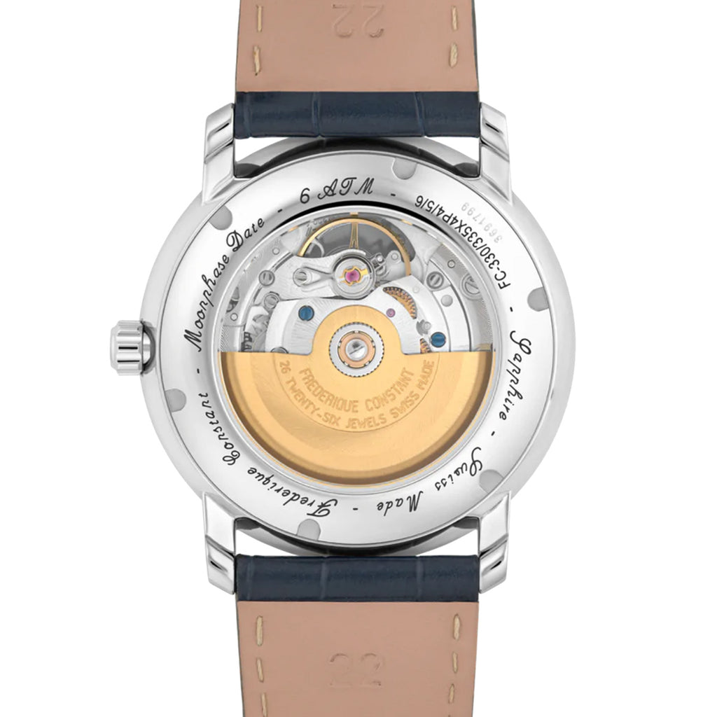 Frederique Constant - Classics Heart Beat Moon-phase Blue Dial Date - FC-335MCNW4P26