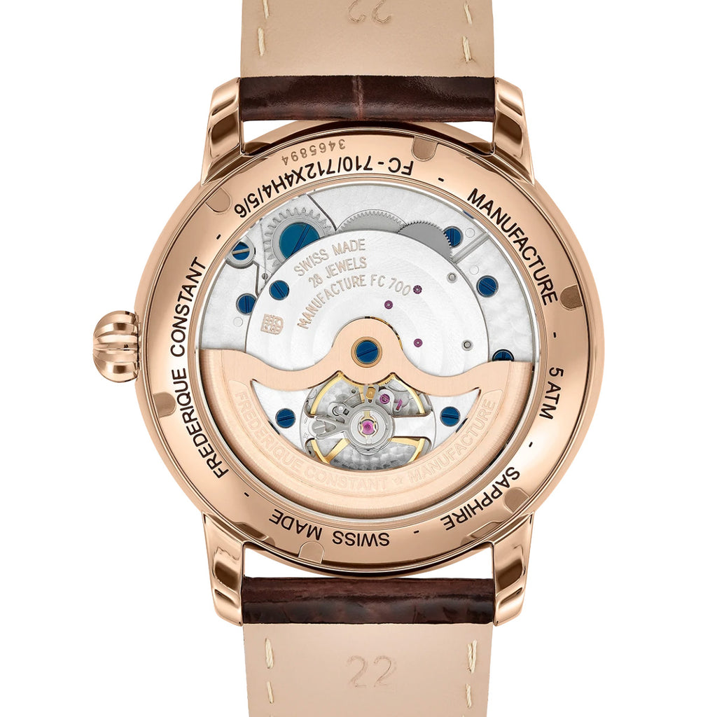 Frederique Constant - Classic Moon-Phase Manufacture Rose Gold Plated - FC-712MS4H4