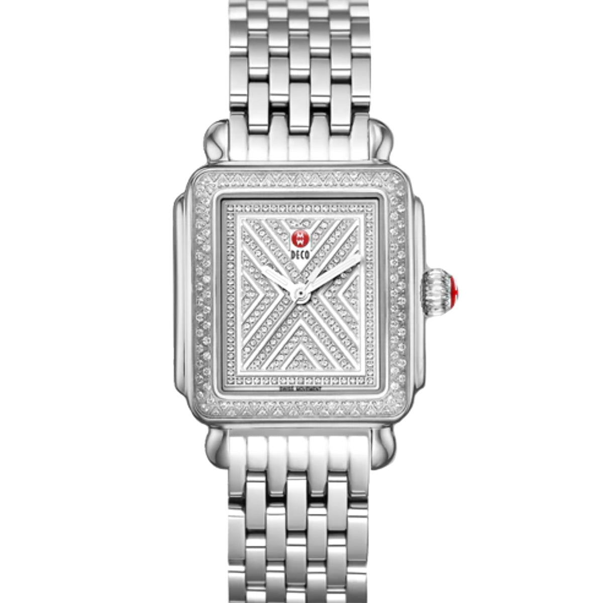 Michele art clearance deco diamond watch