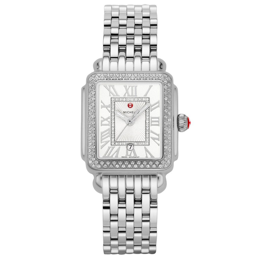 Michele - Deco Collection Madison Midsize Diamond MOP Dial - MWW06G000001