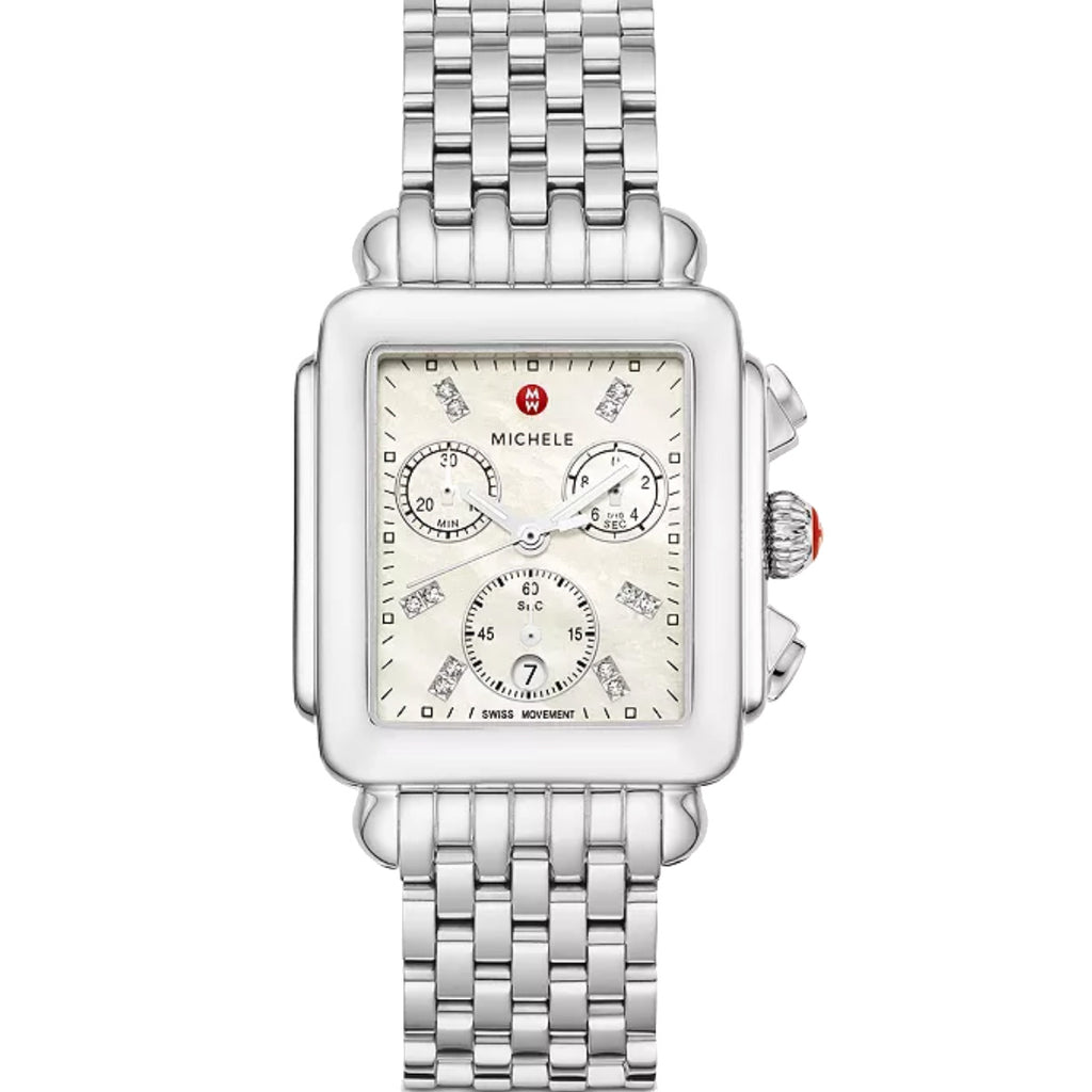 Michele - Deco Chronograph Day/Date Stainless Diamonds - MWW06P000014