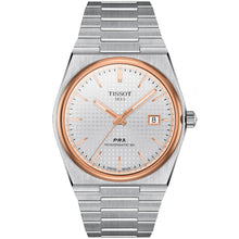 Load image into Gallery viewer, Tissot - PRX 40 mm Automatic Powermatic 80 Silver Dial Rose Gold Bezel - T1374072103100