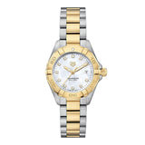 TAG Heuer - Aquaracer 27 mm Women's Mother of Pearl Diamond Dial Two-Tone - WBD1422.BB0321