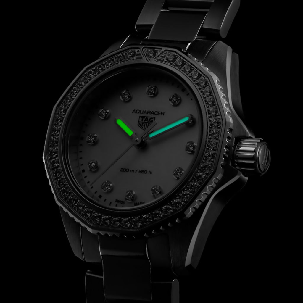 TAG Heuer - Aquaracer 30 mm Women's Professional Mother of Pearl Diamond Dial - WBP1417.BA0622