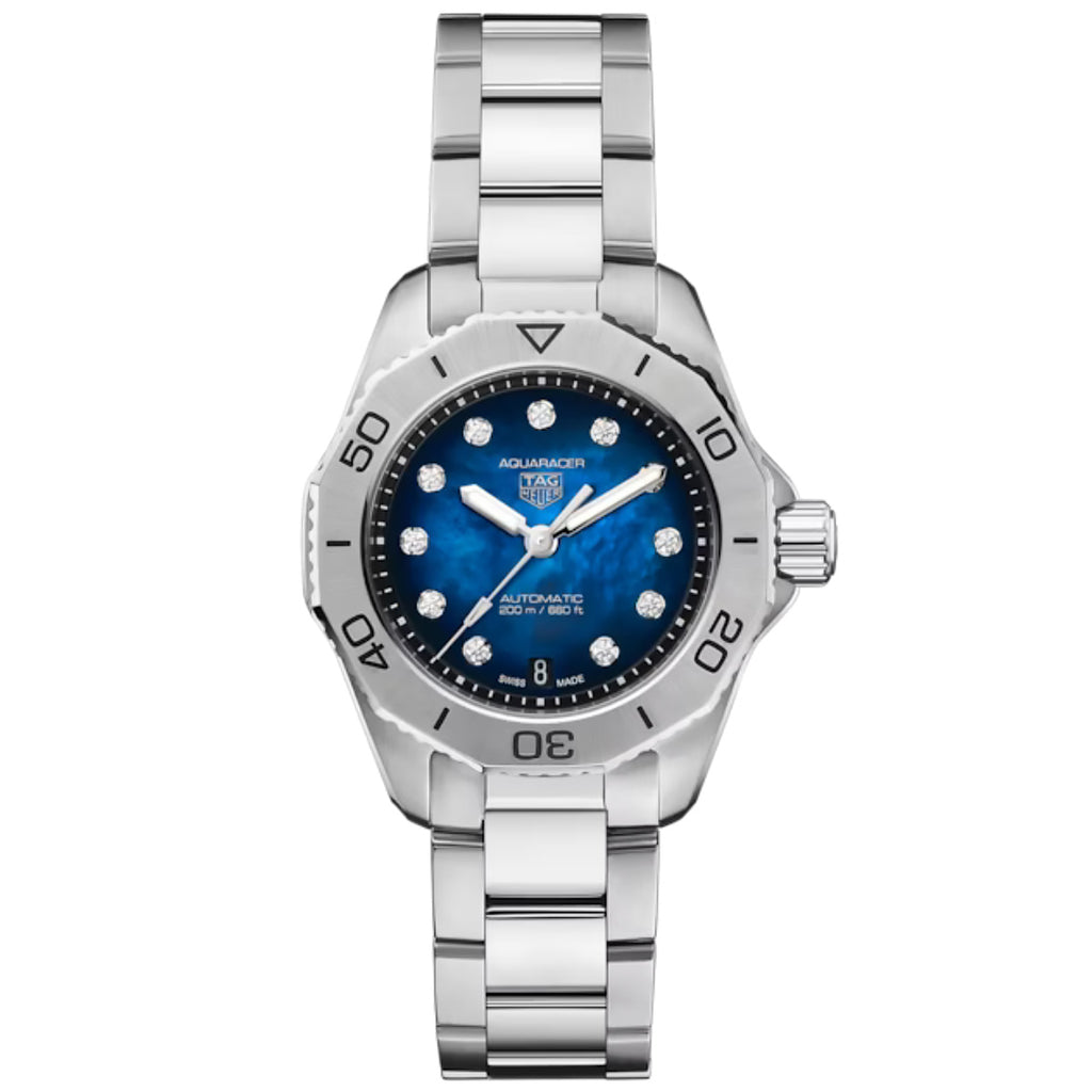 TAG Heuer - Aquaracer 30 mm Women's Professional 200 Diamond Dial Automatic - WBP2411.BA0622