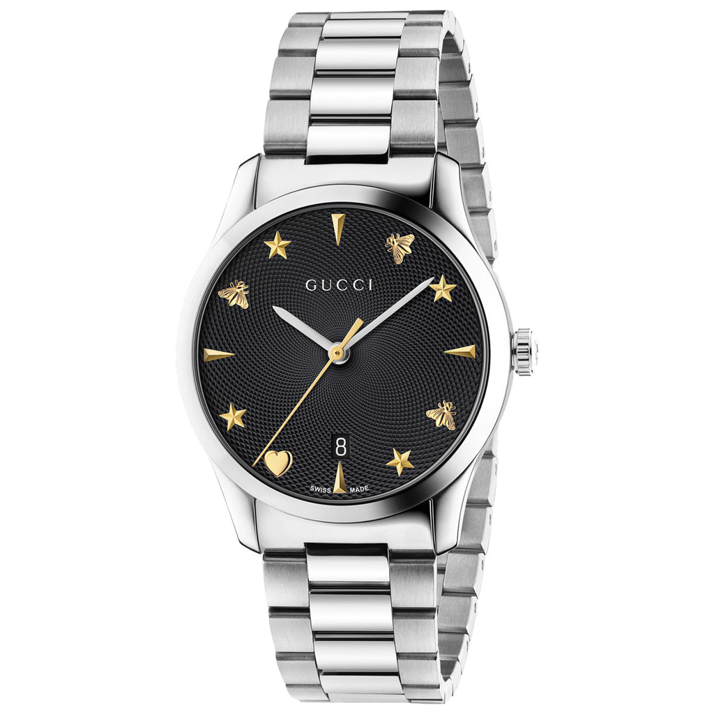 Gucci G-Timeless Iconic 38 mm Guilloché Black Dial M3 - YA1264029