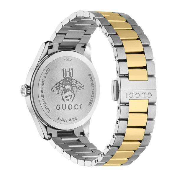 NWT Full Set Gucci Watch G-Timeless Two Tone Bee Unisex 38mm Steel YA1264131 Gucci G-Timeless 38MM Gold Bee Watch YA1264131 | eBay main image 3