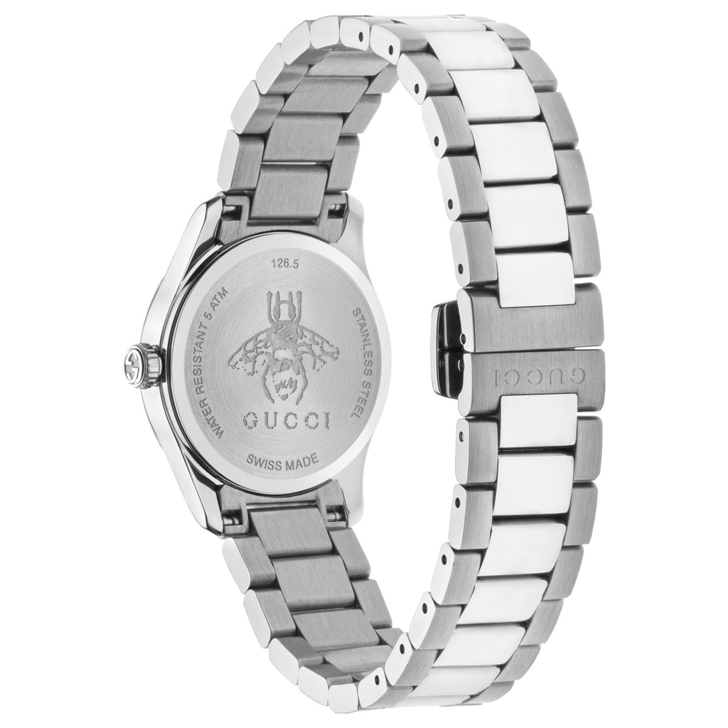 Gucci G-Timeless Iconic 27 mm Pink Mother of Pearl Dial Feline Motif M3 - YA1265013