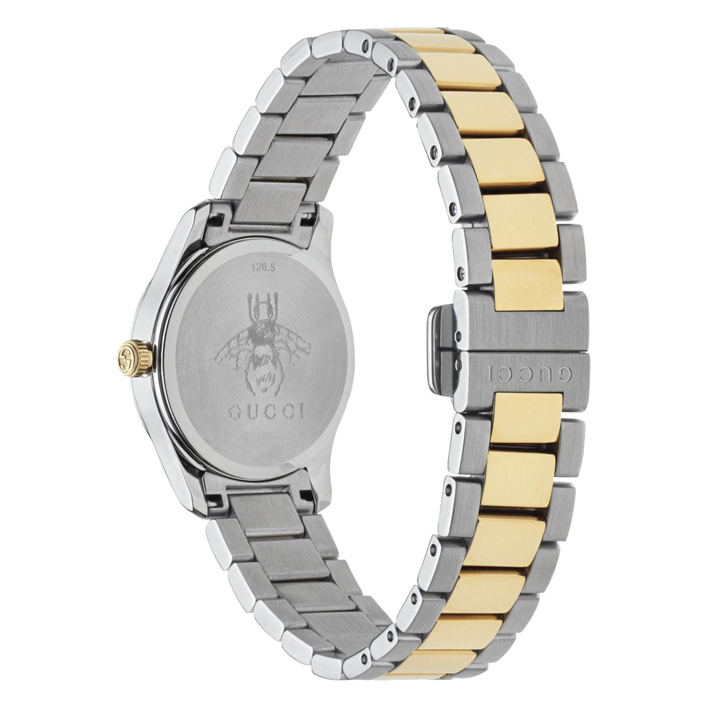 Gucci G-Timeless Iconic 27 mm Silver Diamond Feline Dial - YA1265016