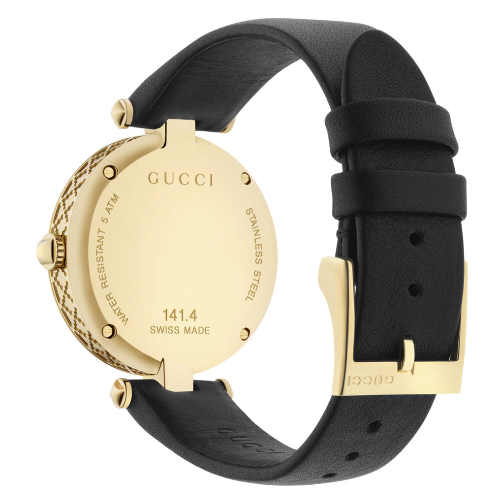 Gucci Diamantissima 32 mm M3 Women's Mother of Pearl Yellow Gold PVD - YA141404