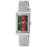 Gucci G-Frame 34 mm Women's Green Red Mother of Pearl Bees Dial - YA147401