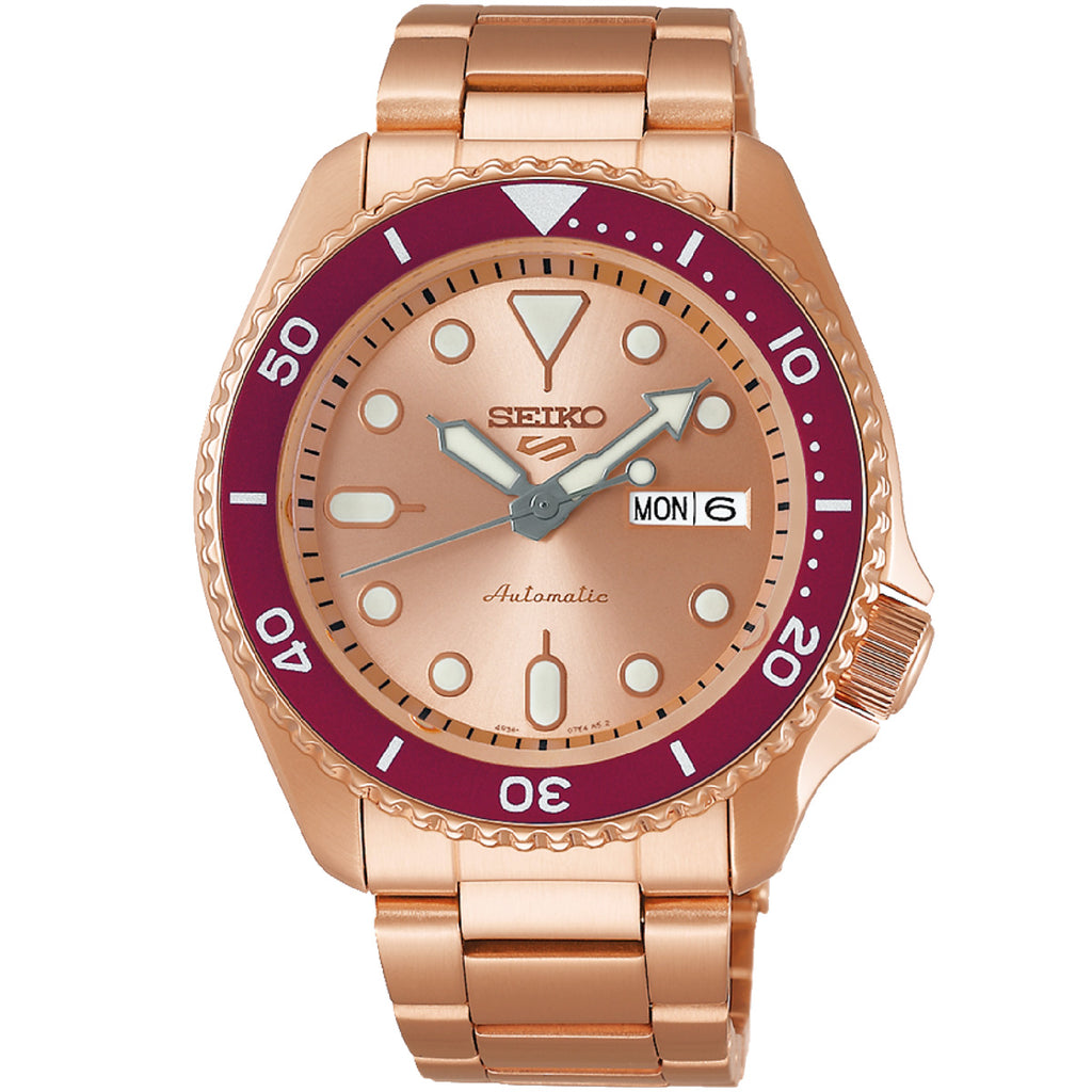 Seiko - 5 Sports SKX Style 55th Anniversary Rose Gold Plated - SRPK08