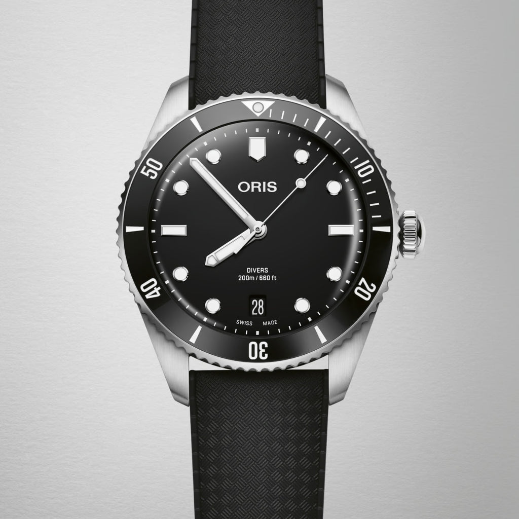 Oris - Divers Sixty Five 39 mm Black Dial Extra Strap - 01 733 7795 4054-Set