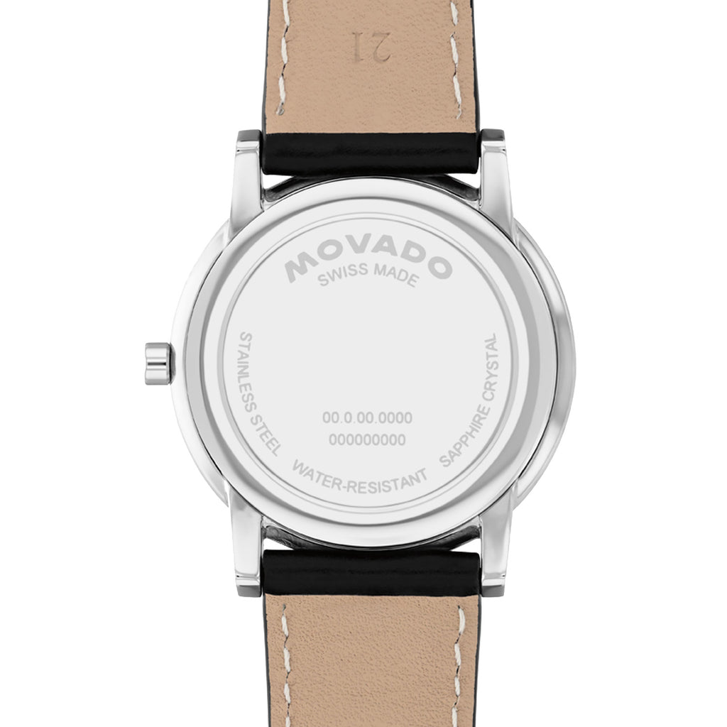 Movado - Museum Classic 40 mm Rose Gold & Steel Gray Sunray Dial - 0607999