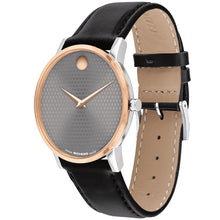 Load image into Gallery viewer, Movado - Museum Classic 40 mm Rose Gold &amp; Steel Gray Sunray Dial - 0607999