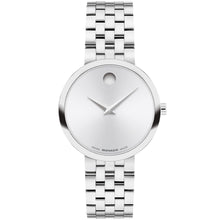 Load image into Gallery viewer, Movado - Museum Classic 29.5 mm Women&#39;s Silver White Sunray Dial - 0608004