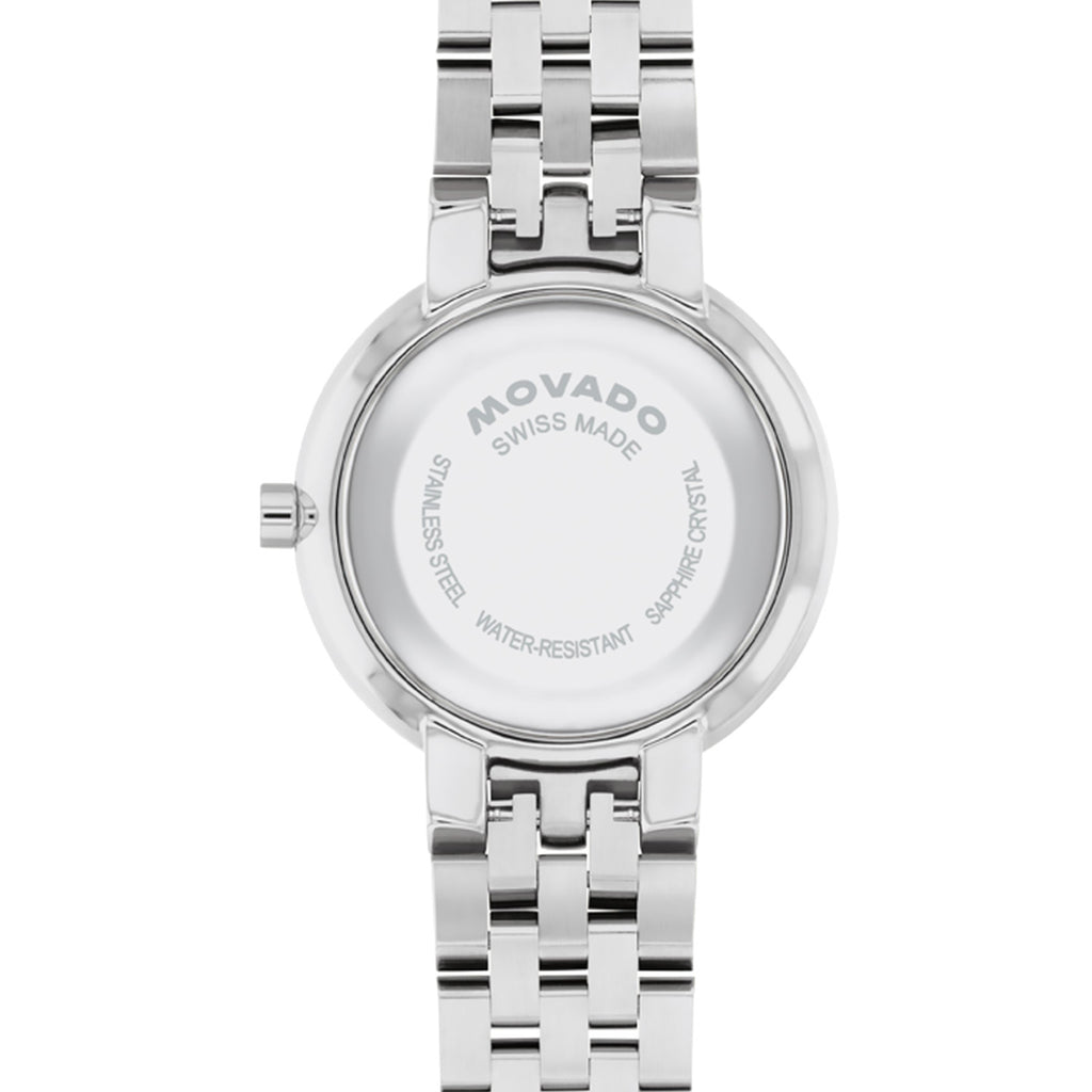 Movado - Museum Classic 29.5 mm Women's Silver White Sunray Dial - 0608004