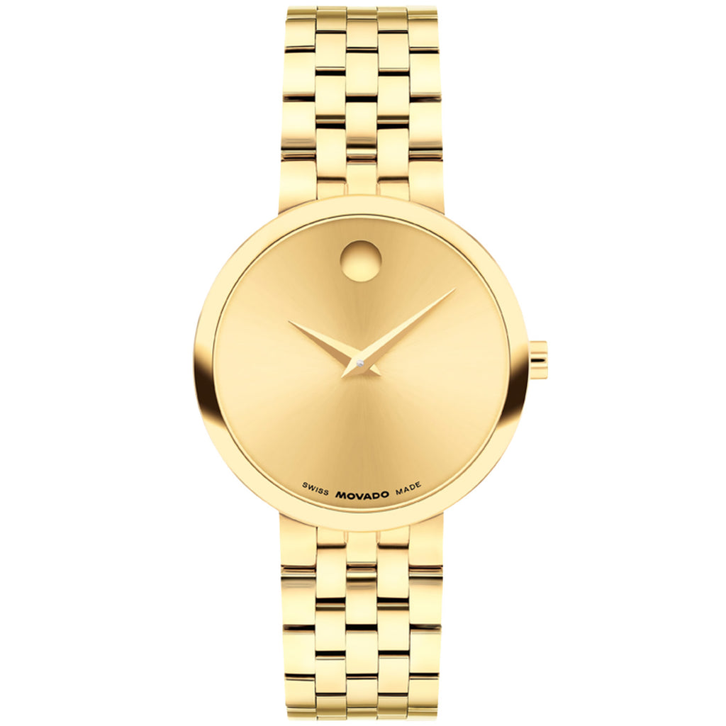 Movado - Museum Classic 29.5 mm Women's Yellow Gold PVD Bracelet  -  0608009