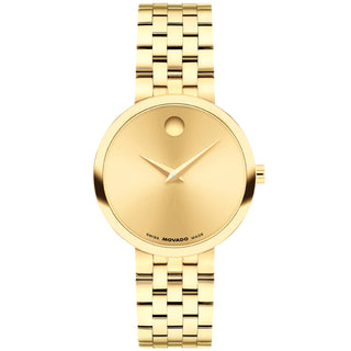 Movado - Museum Classic 29.5 mm Women's Yellow Gold PVD Bracelet  -  0608009