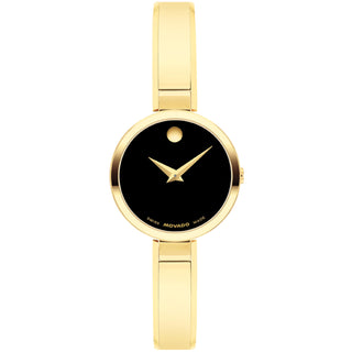 Movado - Moda 24 mm Bangle Bracelet Women's Black Lacquered Dial - 0608013