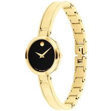 Load image into Gallery viewer, Movado - Moda 24 mm Bangle Bracelet Women&#39;s Black Lacquered Dial - 0608013