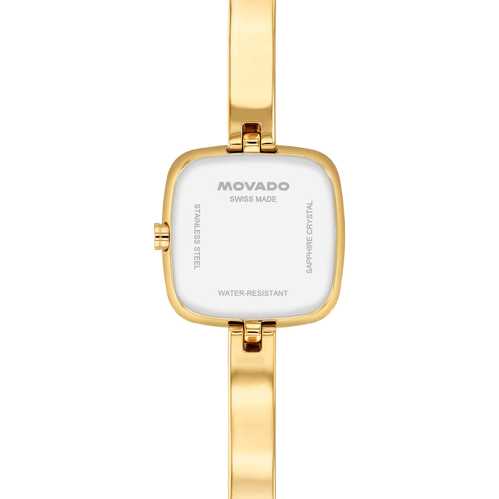 Movado - Museum Bangle 21.5 mm Cushion Case Champagne Dial - 0608058