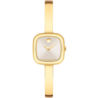 Movado - Museum Bangle 21.5 mm Cushion Case Champagne Dial - 0608058